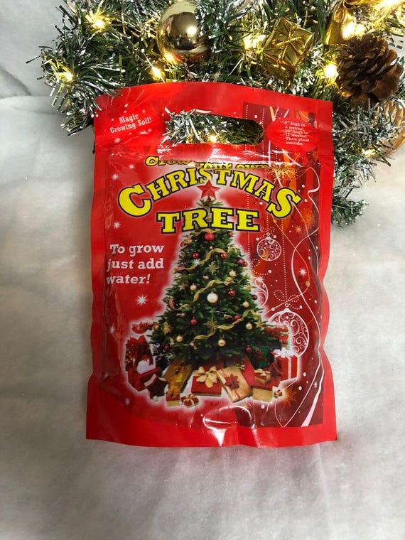 Grow Your Own Actual Christmas Tree Just Add Water Secret Santa Stocking Filler Fun Novelty Gift Magic Growing Soil