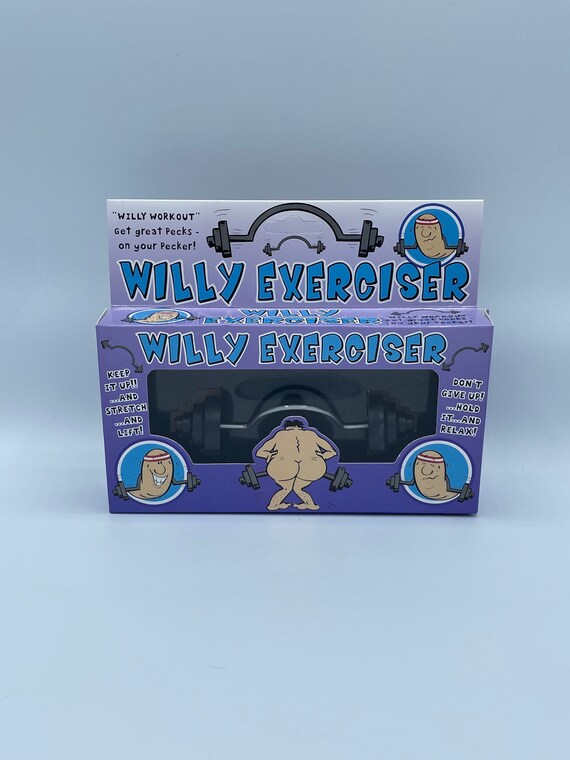 Willy Exerciser Workout Warm Up Novelty Quirky Gift Weights Dumbbell Gym Fun Humorous Any Occasion Anyone Little Pecker Penis Body Builders