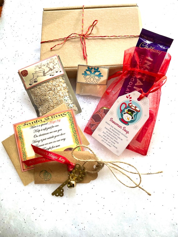 Christmas Eve Box From Santa Magic Key Reindeer Food Magic Snow And Snowman Soup Hot Chocolate Poems Jingle Bells Father Christmas Magical