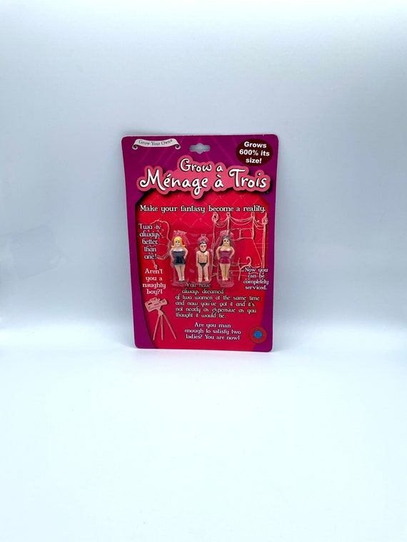 Grow A MÉNAGE A TROIS Threesome Naughty Fantasy Two Woman Fun Novelty Quirky Gift Grows 600% Bigger In Water Secret Santa Birthday Friend