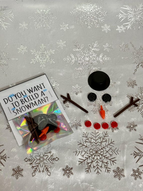 Do You Wanna Build A Snowman Novelty Stocking Filler Buttons Carrot Top Hat Sticks Just Need The Snow Poem Card Quirky Gift Christmas Set