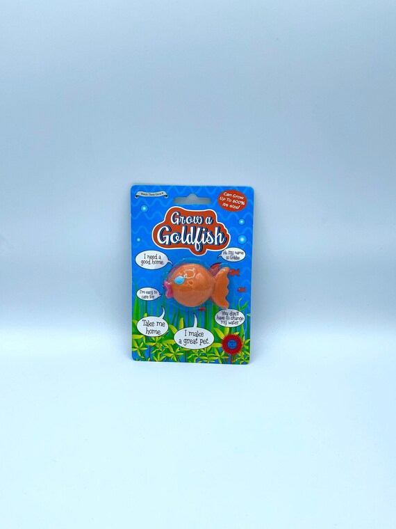 Grow A Goldfish No Mess Fun Novelty Party Favour Birthday Gift Grows 600% Bigger Make A Great Pet Quirky Fun Just Add Water Christmas Family