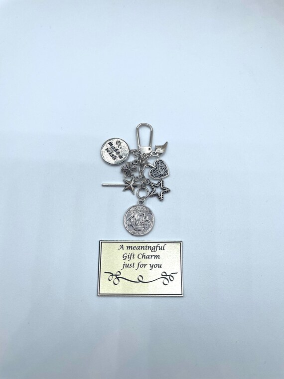 MAKE A WISH Meaningful Keepsake Key ring Charm Gift Boxed Rhymes Christmas