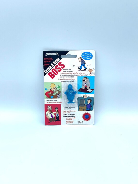 Grow A New BOSS Male Fun Novelty Quirky Gift Grows 600% Bigger In Water 10 Reasons To Have A New Boss Man Secret Santa Birthday Partner
