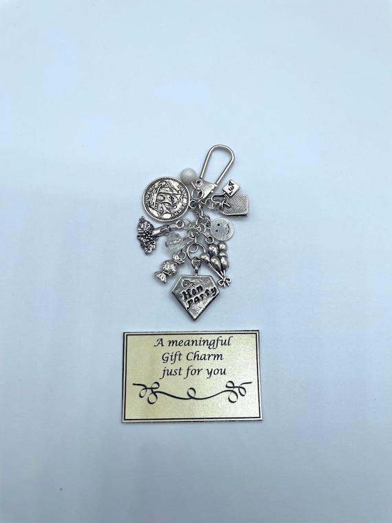 Hen Party Meaningful Keepsake Keyring Charm Gift Boxed Rhymes Balloon Diamond Thank You Fun Novelty Unique Bride To Be Wedding Teabag Sweet