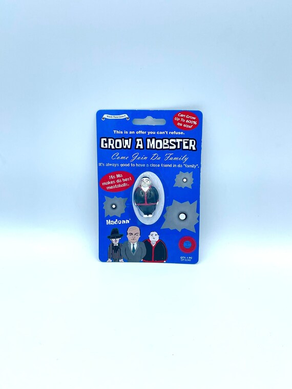 Grow A MOBSTER Fun Quirky Novelty Gift Godfather Join Da Family Grows 600% Bigger In Water Boss Party Favour Secret Santa Birthday Friend