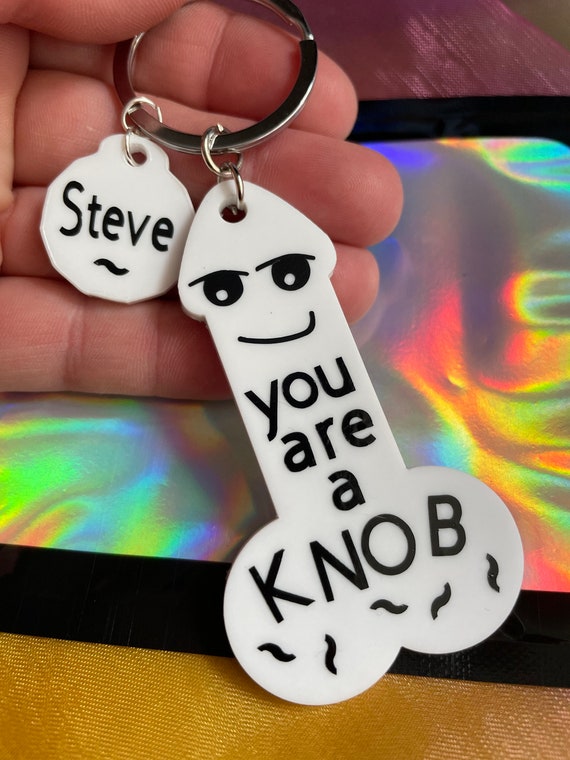 PERSONALISED Trolley Token Penis Willy Style Gift You Are A Knob Fun Quirky Gift Set For Any Occasion Gift Bag Any Name Added Face