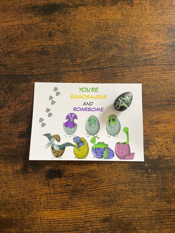 HATCH Your Own DINOSAUR Egg Random Egg And Watch It Grow In Water Roarsome Party Gift Birthday Secret Santa Carded Gift Bag T Rex Novelty