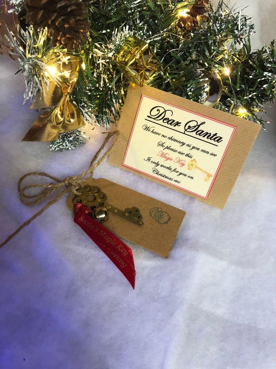 A Magical Key For Santa To Visit Envelope Poem Extra Gift For Christmas Eve Box Keepsake Father Christmas Reindeers Presents Magical Fun