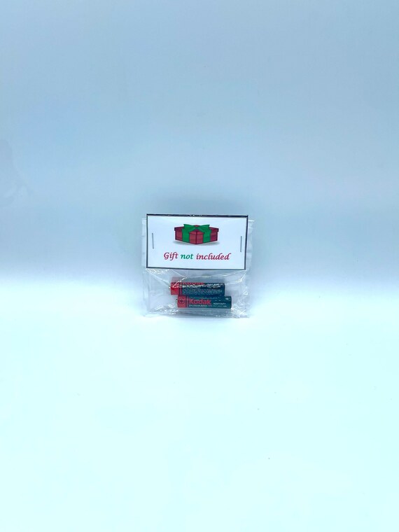 Gift Not Included Novelty Unique Quirky Fun Batteries Power Christmas Forgetting Any Occasion