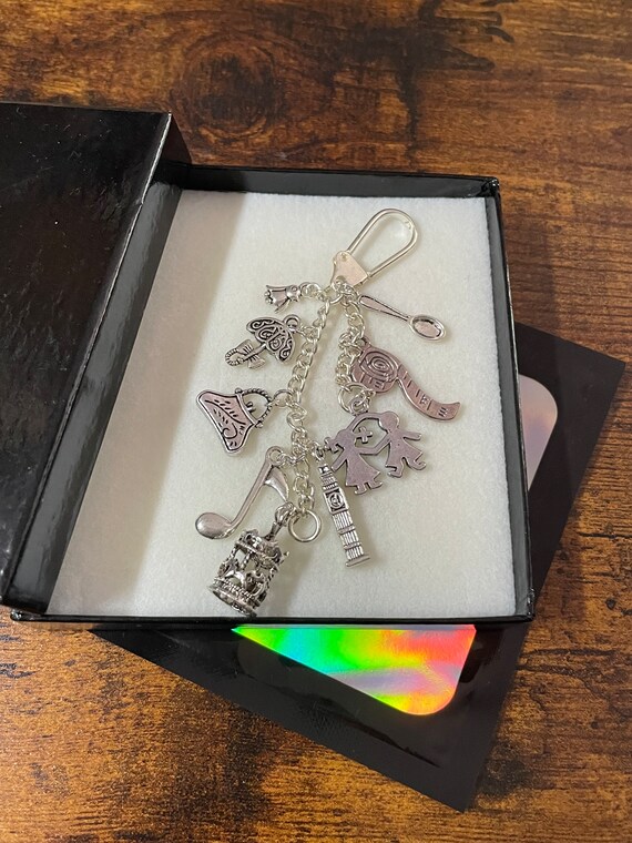 Mary Poppins Disney Inspired Charm Gift Keepsake Boxed Spoon Penguin Umbrella Clock Music Note Boy Girl Charm Tape Measure Bag Carousal