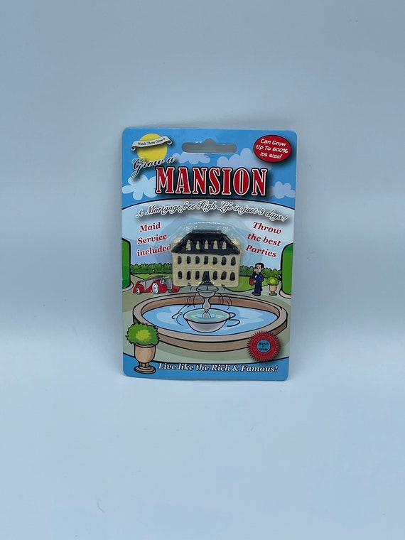 Grow your own MANSION house live like the rich maid service fab birthday christmas secret santa stocking filler novelty quirky grows 600%