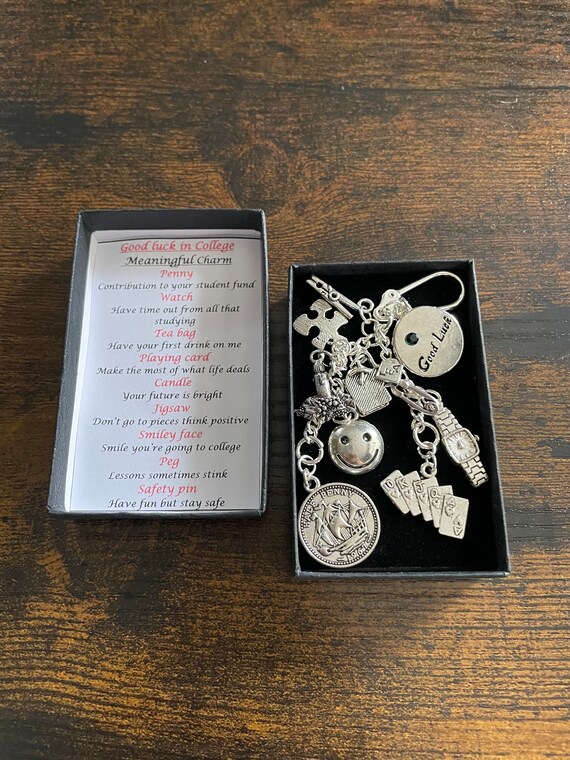 Good Luck in College Exams Meaningful Keepsake Keyring Charm Gift