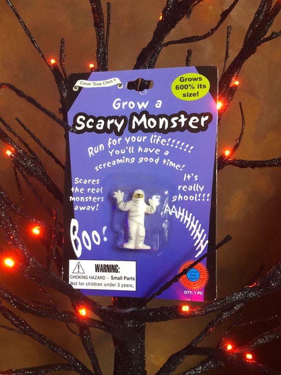 Grow A Scary Monster MUMMY Fun Quirky Novelty Gift Halloween Trick Or Treat Birthday Grows In Water 600% Bigger Spooky Boo Party Favour
