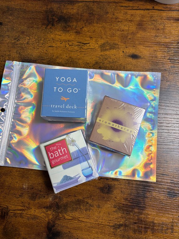 Three Novelty Survival Boxed Kits Yoga To Go Bath Gourmet Aromatherapy Fun Gifts Travel Sets Birthday Secret Santa New Sealed Keepsake