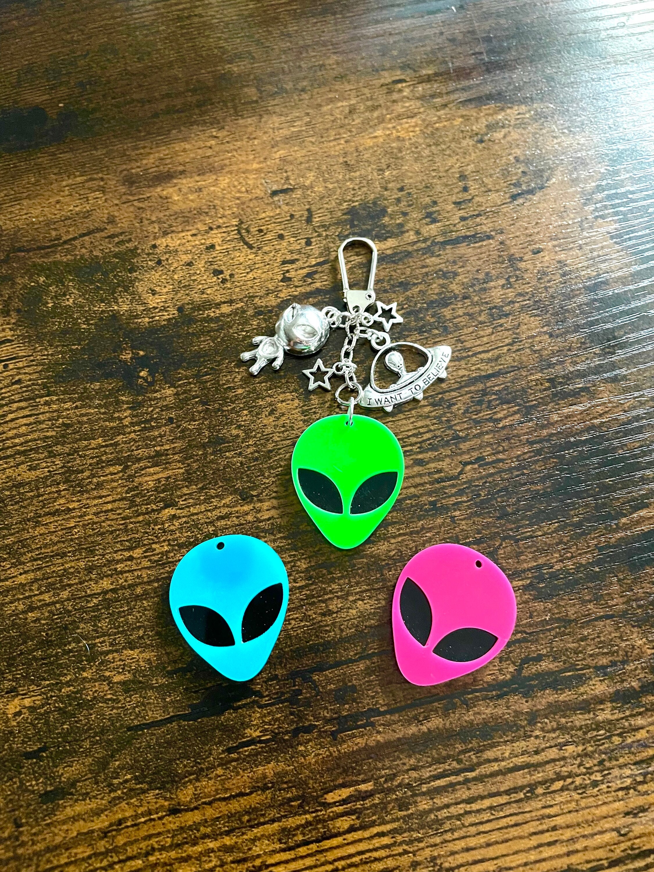 Singular Resin Alien Cat Keychain/Magnet