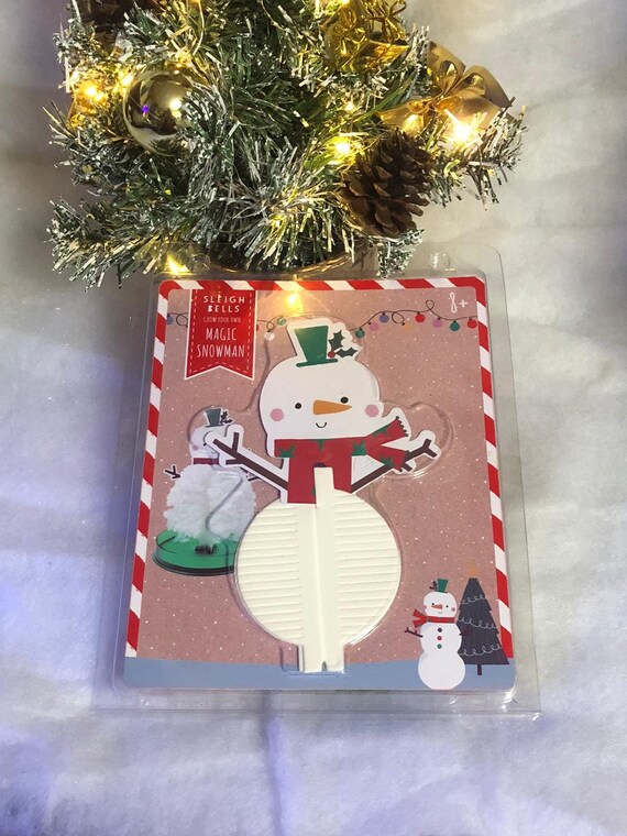 Grow you own magic snowman with in 12 hours Noel magic water scarf arms fun gift for anyone secret Santa Christmas Eve Box Party Favour