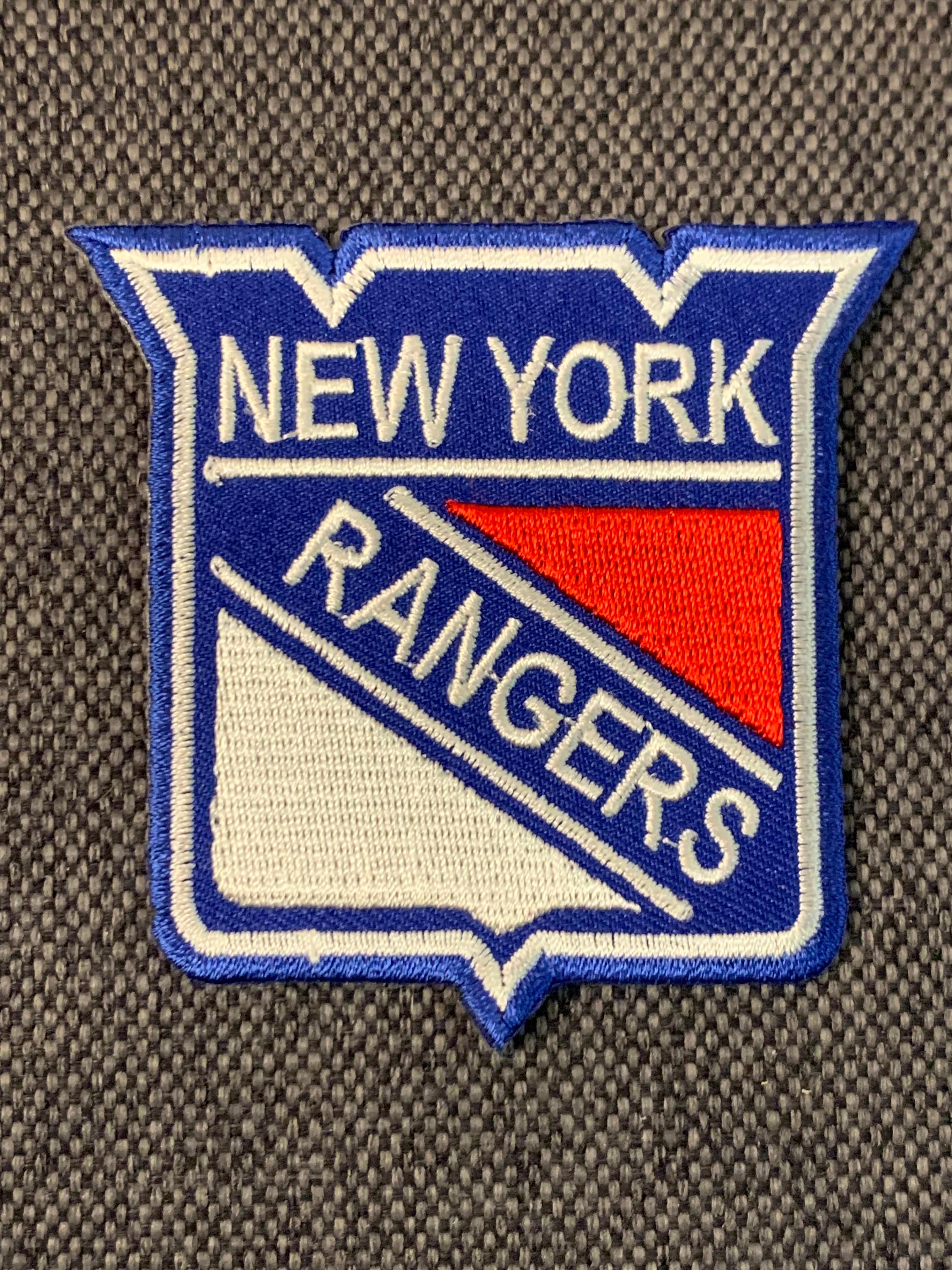  National Emblem 2019 New York Rangers Primary Shield Patch NHL  Logo Jersey Embroidered Iron On : Sports & Outdoors