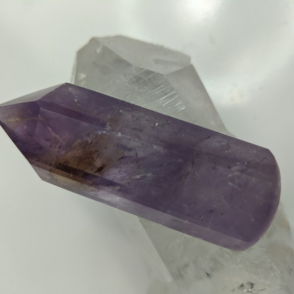 Terminated Polished Wand Generator Points Ametrine Smoky Quartz Rainbows Natural Massage Stone Mineral Specimen Healing Crystal Bolivianite