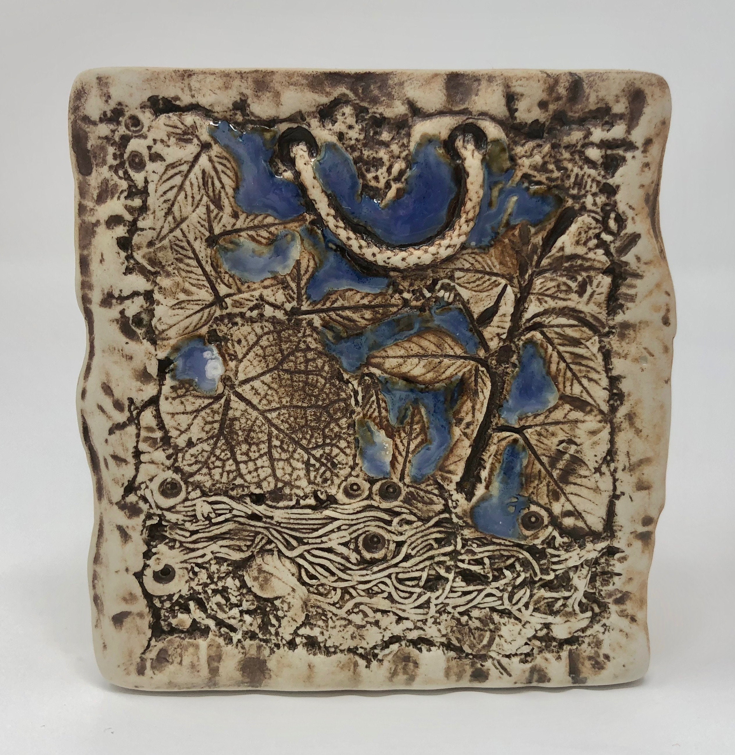 RESERVED Vintage Tenmoku Pottery Vase Malaysia Handicraft Etsy