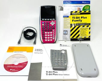 Texas Instruments TI-84 Plus C Silver Edition Graphing Calculator - WORKS