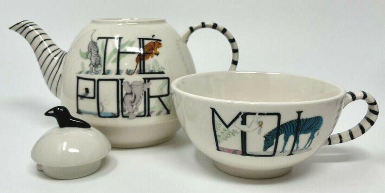 Ensemble 3 théières The Pour Moi, Anthropologie, théière et tasse Florence Balducci image 3