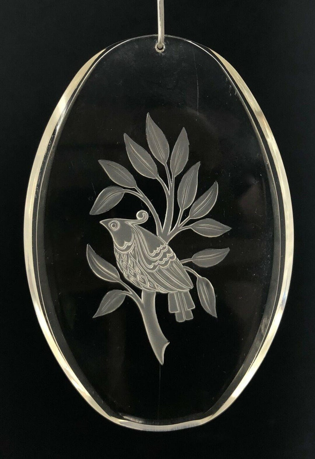 Vintage Ball Corp. Acrylic Christmas Ornament Partridge A Medley of ...