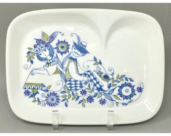 Figgjo Flint Lotte TV Plate, Turi Gramstad Oliver, 1960s Turi-Design Rare