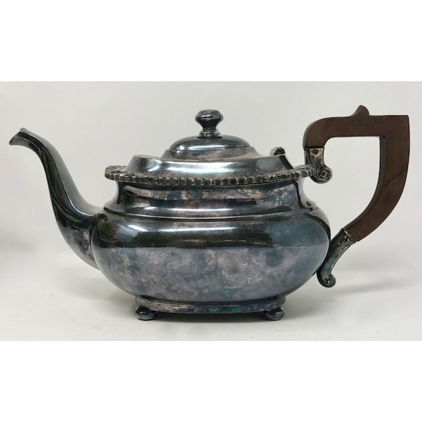 International Silver Sheffield Reproduction Teapot, Composite Handle