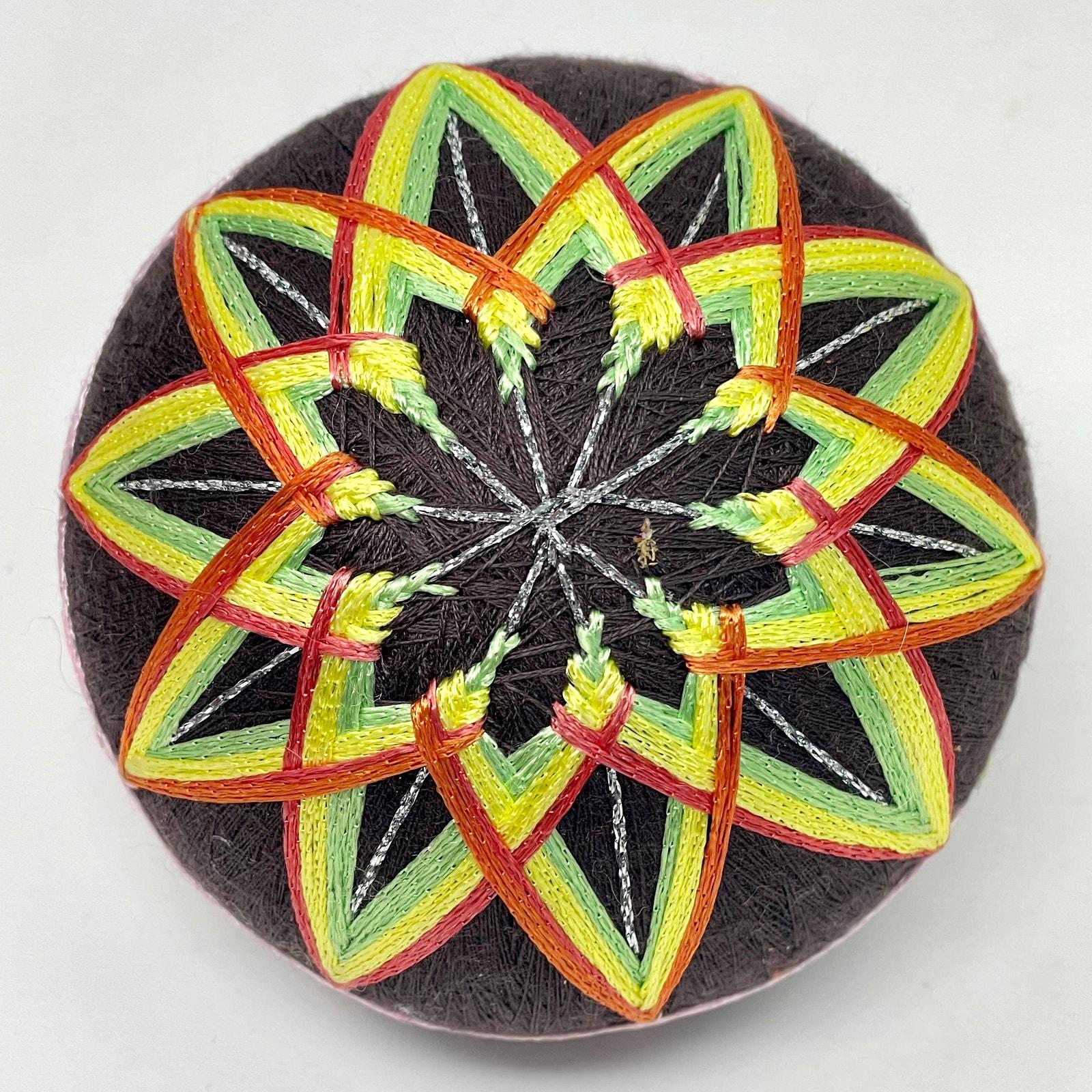 Temari Japanese Thread Ball Embroidered Traditional Thread Folk Art ...