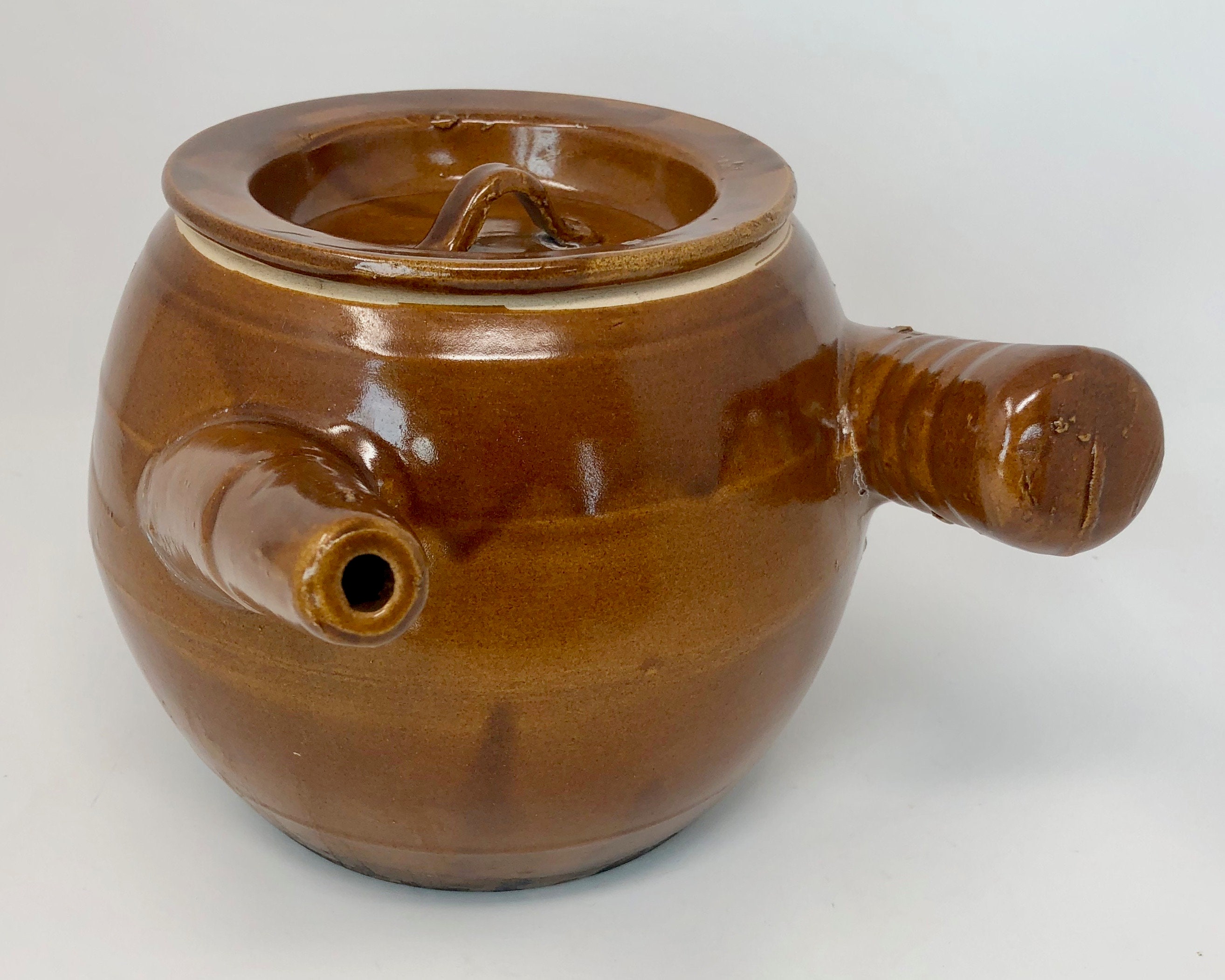 Vintage Kyūsu Side Handle Japanese Teapot Traditional Green Etsy.de