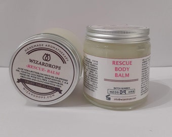 Skin distressing conditions. REMEDIAL BODY BALM: - Deep Skin Rescue- Organic, handmade to soothe the skin.