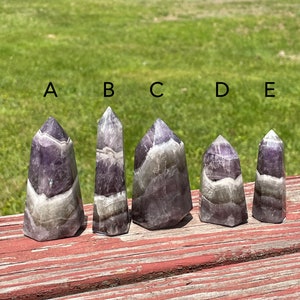 Chevron Amethyst Towers / Crystals / Purple / Quartz / Point A-E
