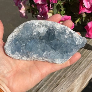 Blue Celestite / Crystals / Cluster / Celestine