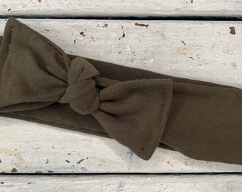 Baby Headband- Army Green