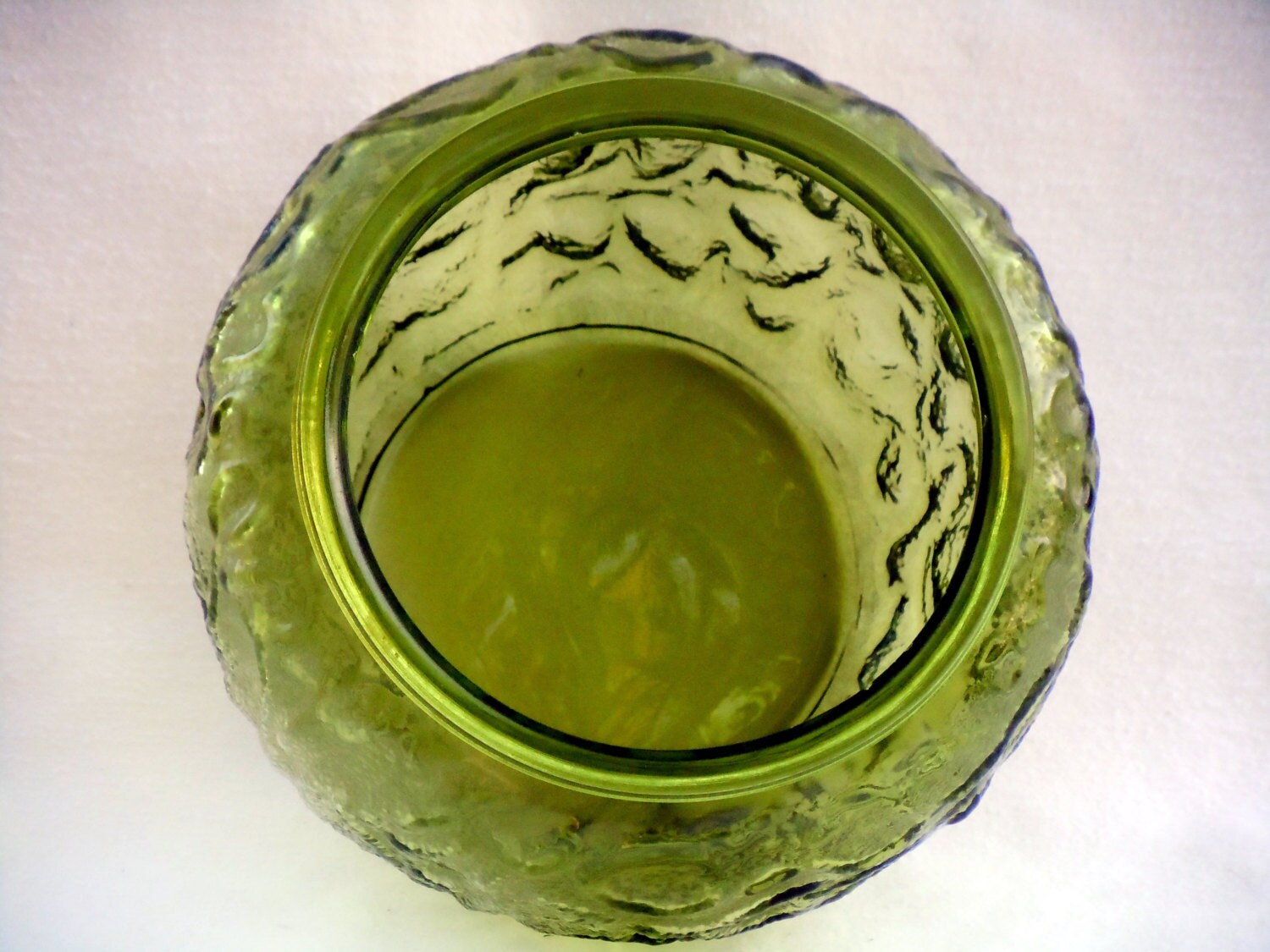 Vintage Mid Century E.O Brody Co. Green Glass Bowl/Vase Etsy