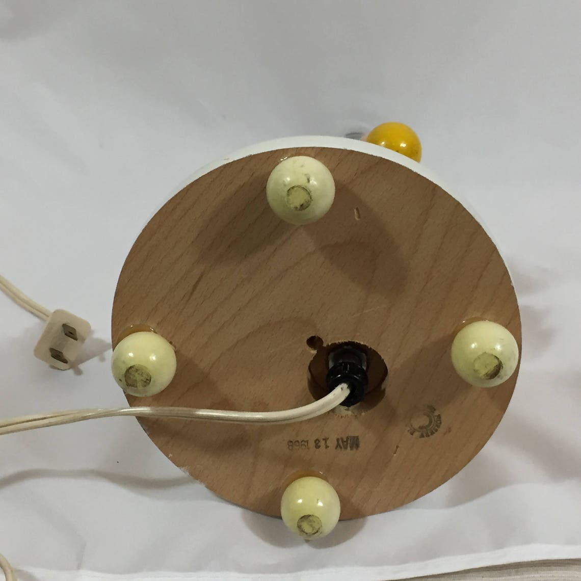 Irmi Nursery Clown Wood Lamp Vintage 1968 by Nursery Plastics Etsy