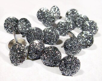 glitter push pins etsy