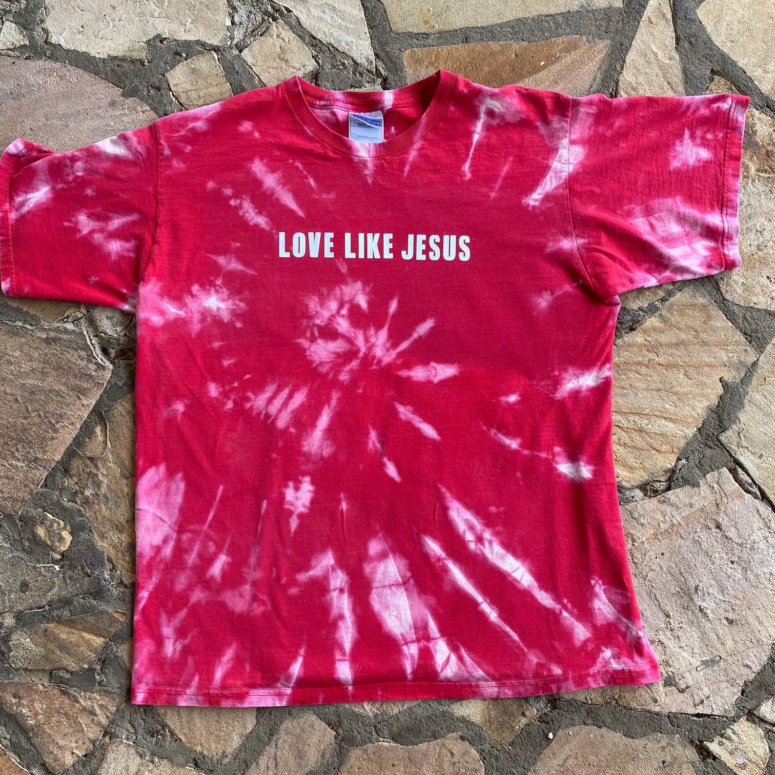 Love Like Jesus Tie Dye Christian Shirt Etsy Norway