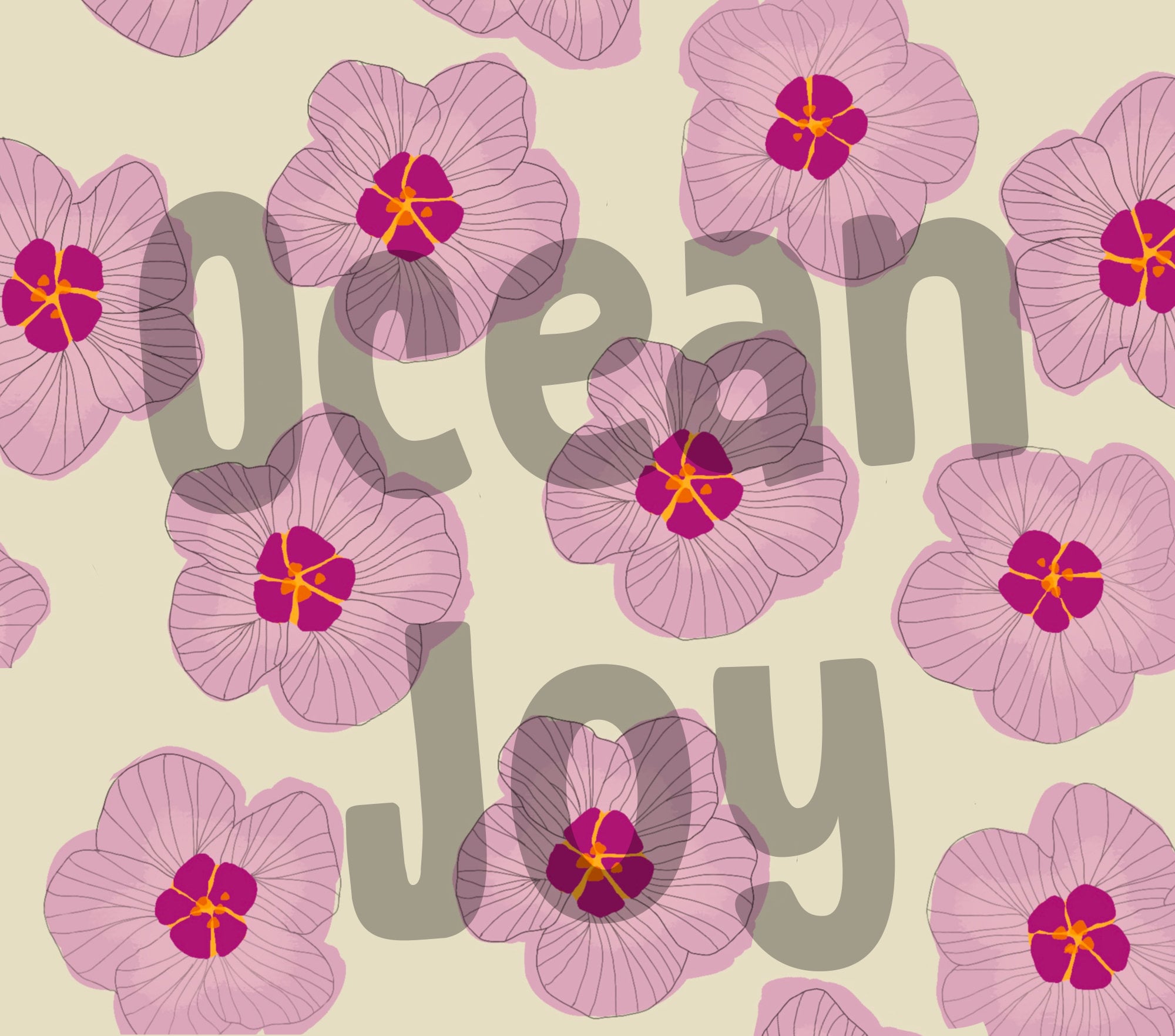Pink Hibiscus Background, Hawaiian