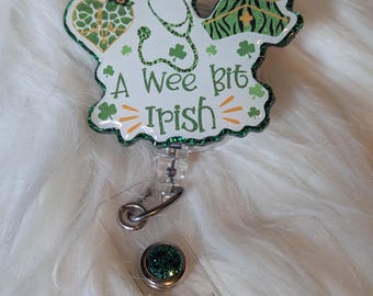 St. Patrick's Day Glitter Badge Reel