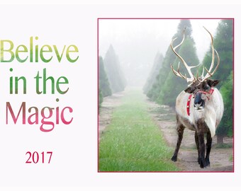 Add your photos to Reindeer Card {Instant Download}