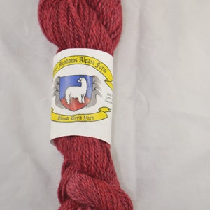 Alpaca yarn - Hand Dyed - Poinsettia Red