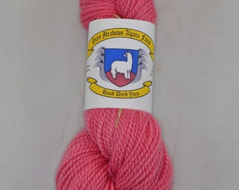 Alpaca Yarn - Hand Dyed - Flamingo Pink