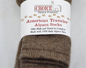 Alpaca Socks - Traveler- Brown