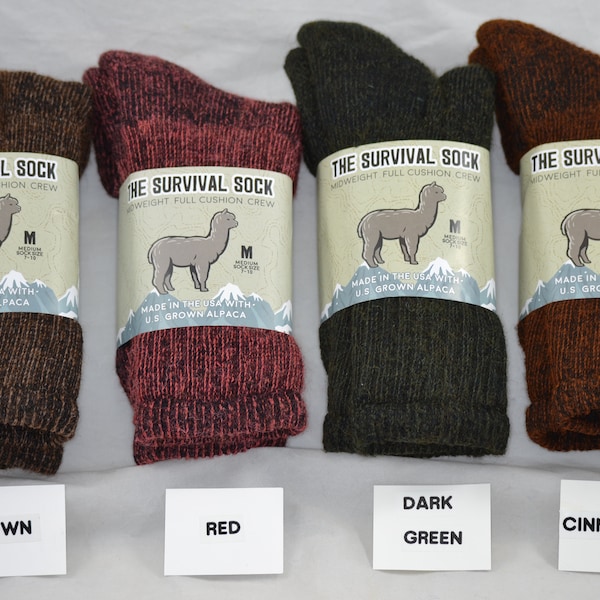 Alpaca Socks Survival - Medium