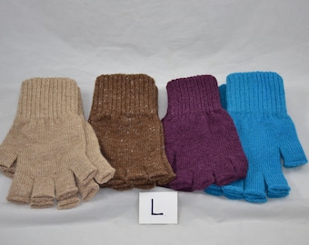 Alpaca gloves - Fingerless/Texting - Large