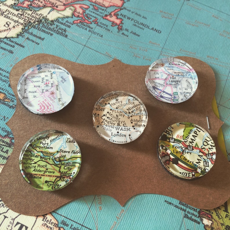 Magnetic map set of 5 image 1