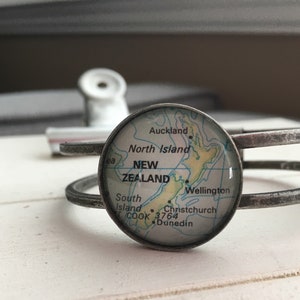 Map cuff bracelet