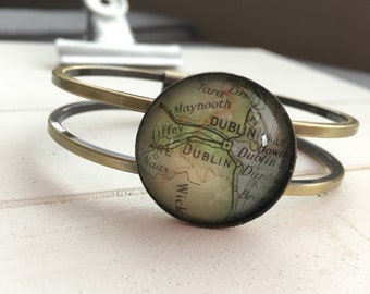 Pulsera con mapa de Dublín